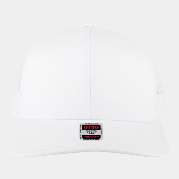 OTTO CAP® 6 Panel Mid Profile Mesh Back Trucker Hat Thumbnail
