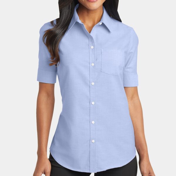 Women's Short Sleeve SuperPro Oxford Shirt Thumbnail