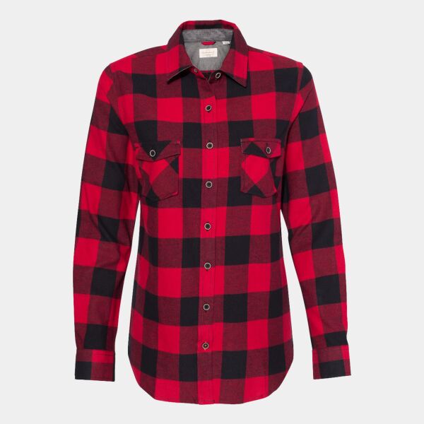 Women's Vintage Brushed Flannel Shirt Thumbnail