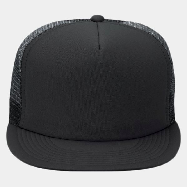 OTTO CAP® "OTTO SNAP" 5 Panel High Crown Mesh Back Trucker Snapback Hat Thumbnail