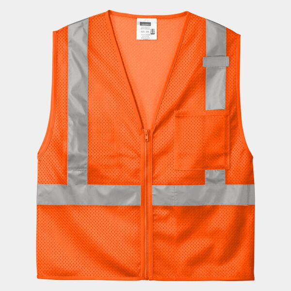 Ansi 107 Class 2 Mesh Zippered Vest Thumbnail